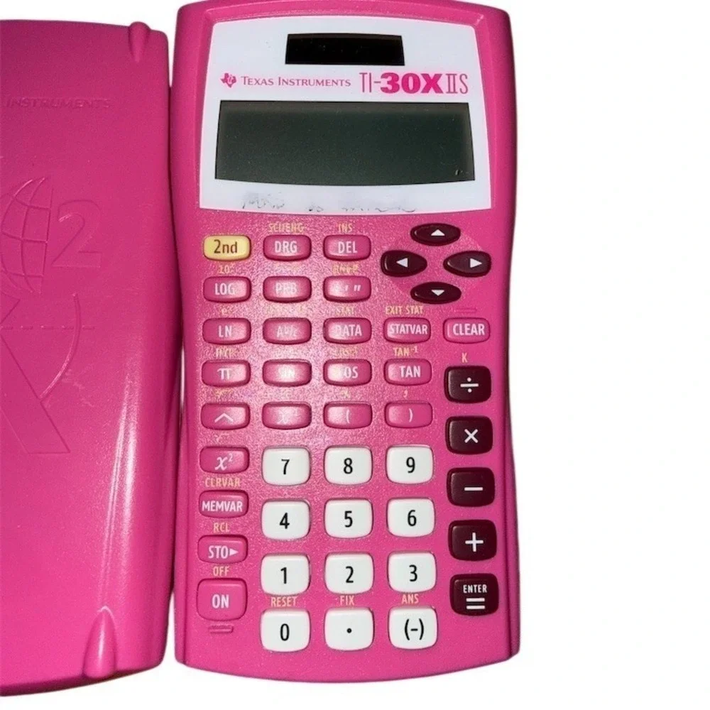 Texas‎ Instruments TI-30X IIS Scientific Calculator Pink w/ Slide Cover